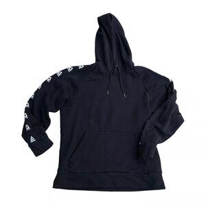 Vintage REEBOK Hoodie Sweatshirt Men's LARGE Pullover Black Long Sleeve Crossfit